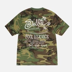 Stussy "Pool Service" Camo T Shirt Men XXL